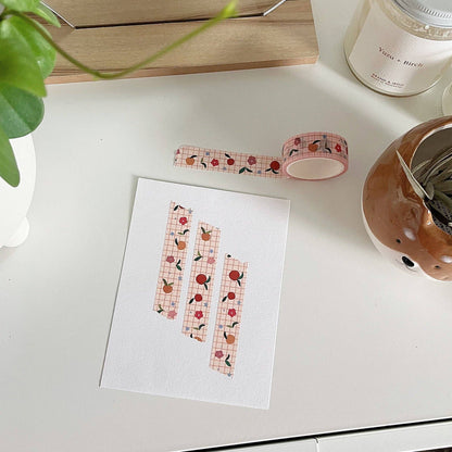 Orange field 15mm washi tape