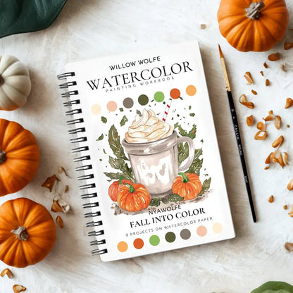 Fall into color watercolor workbook
