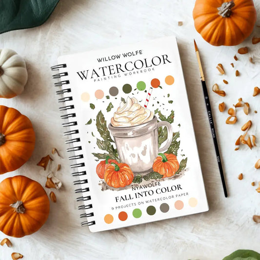 Fall into color watercolor workbook