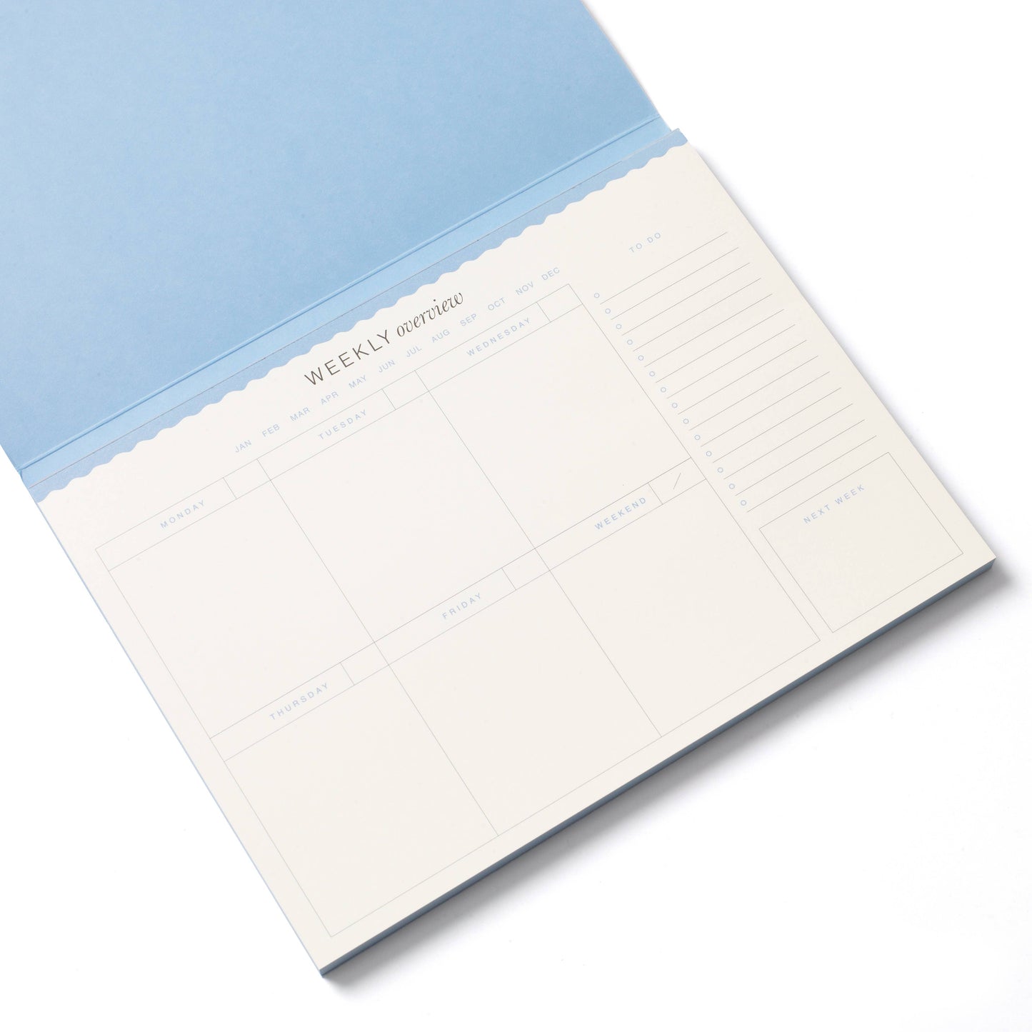 Weekly desk planner, undated -  floral checkerboard (coming soon)
