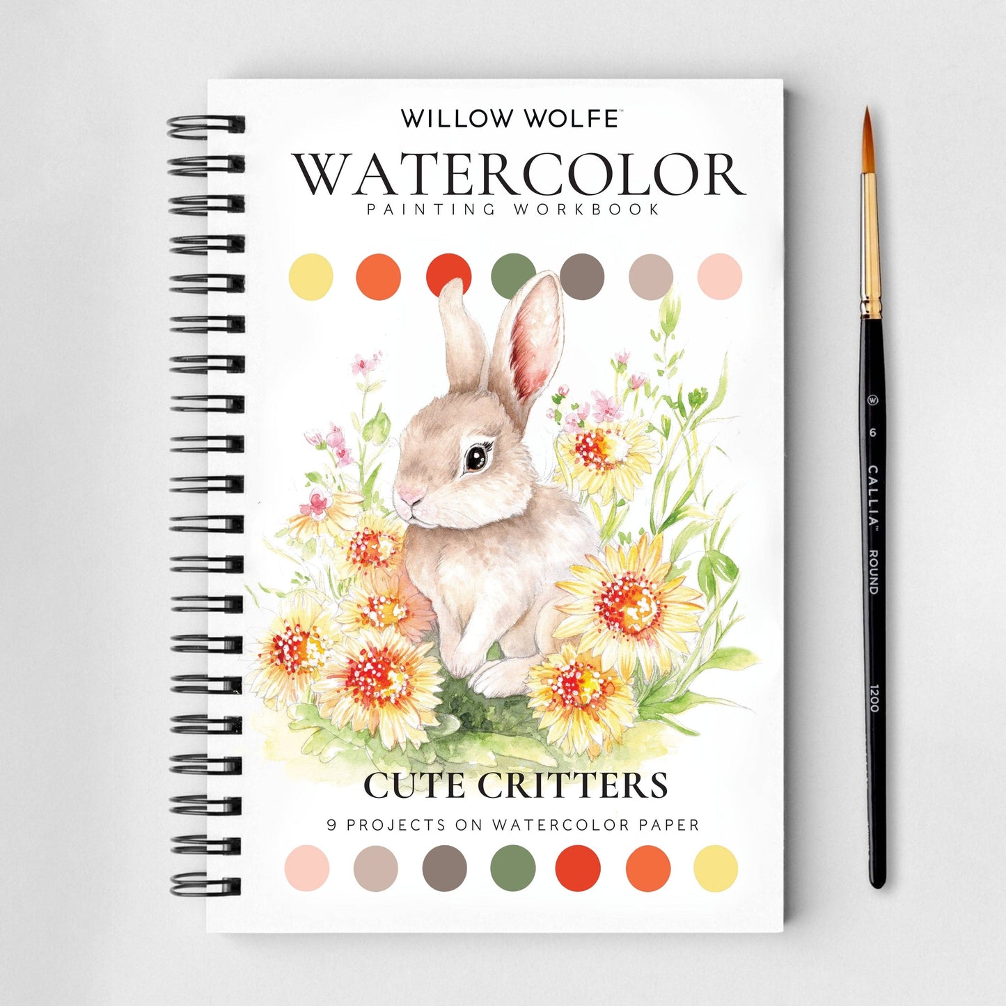 Cute critters watercolour workbook