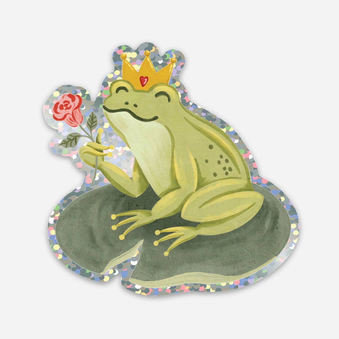 Frog prince sticker