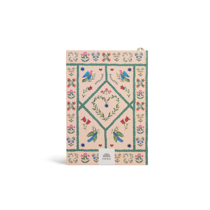 Quilted daydream lined A5 notebook