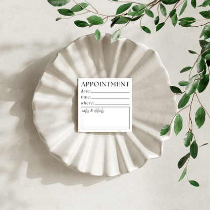Appointment reminder: 50 sheet post-it note notepad