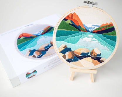 Lake Louise  DIY embroidery kit