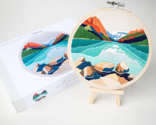 Lake Louise  DIY embroidery kit
