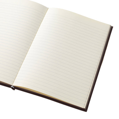 Lined notebook, A5 PU softcover - chestnut & ink (coming soon)