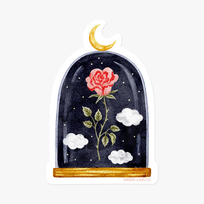 Enchanted rose sticker