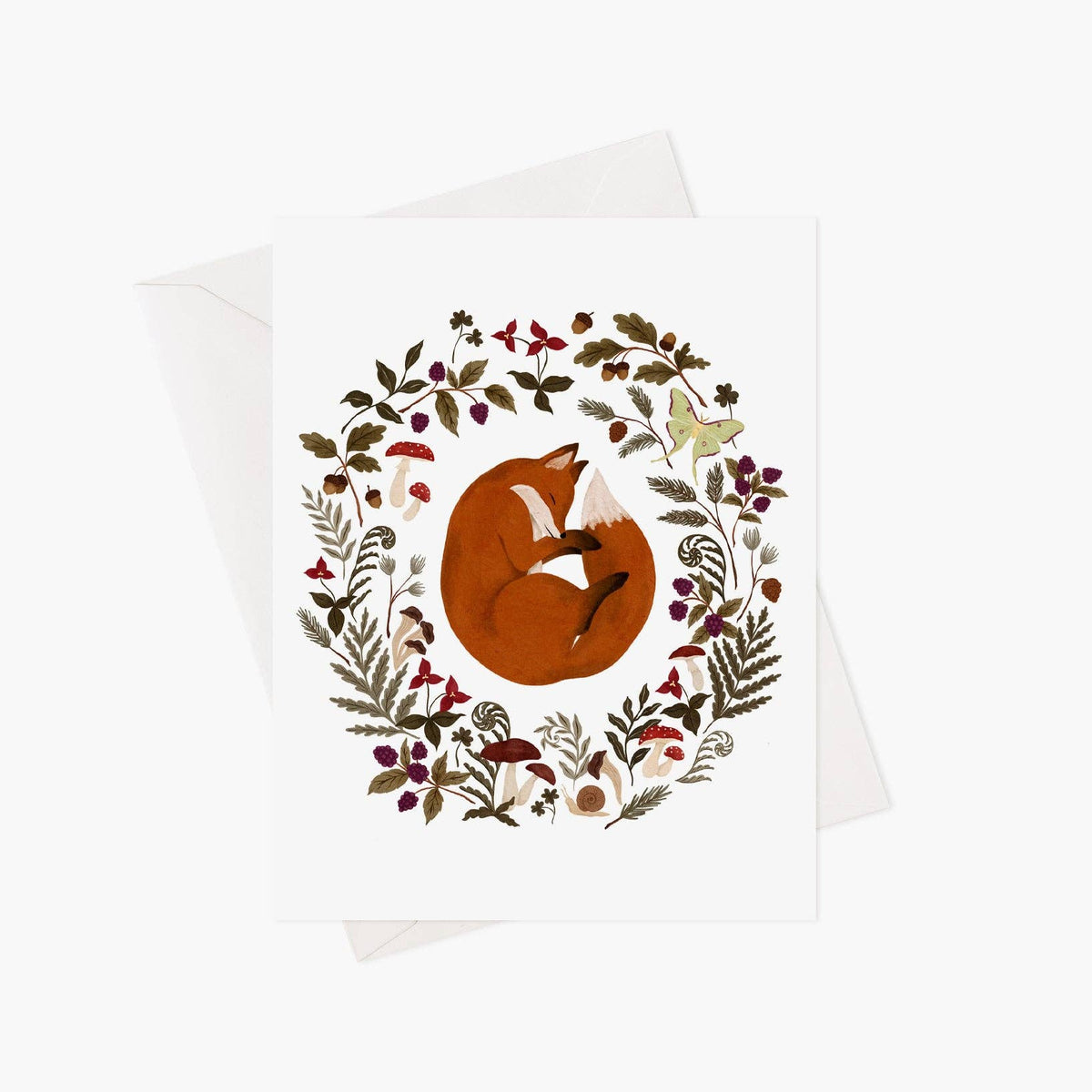 Sleeping fox greeting card (coming soon)