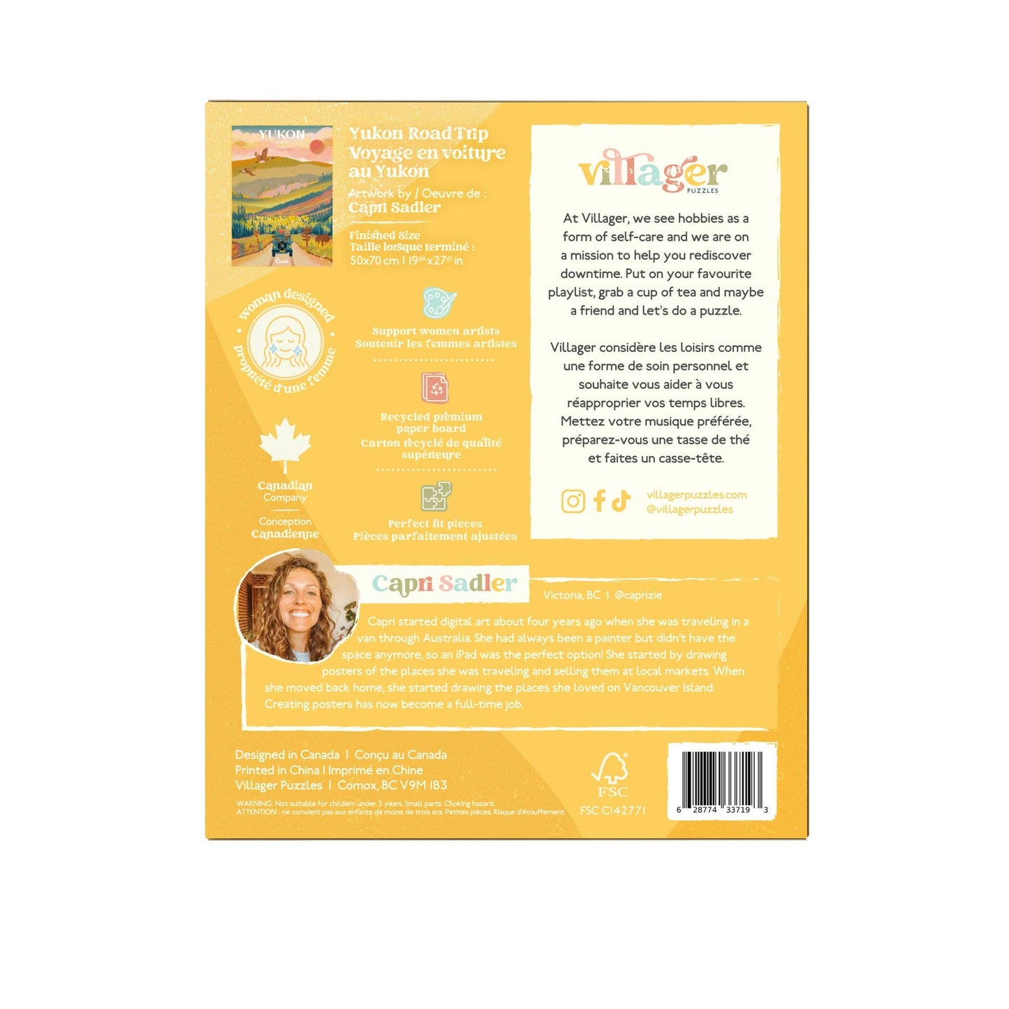 Yukon road trip | 1000-piece puzzle | designed in Canada (coming soon)