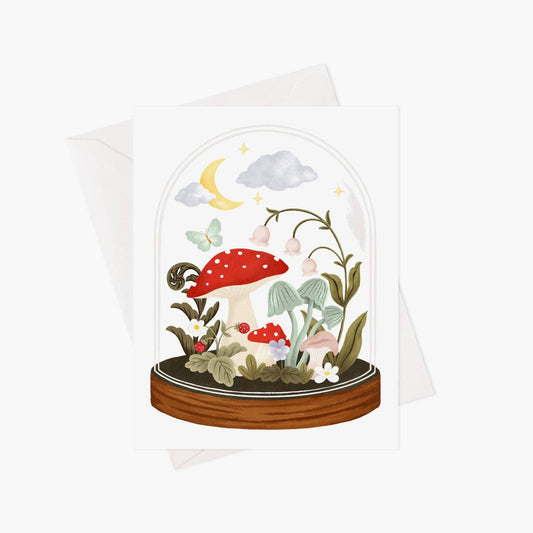 Magical terrarium greeting card