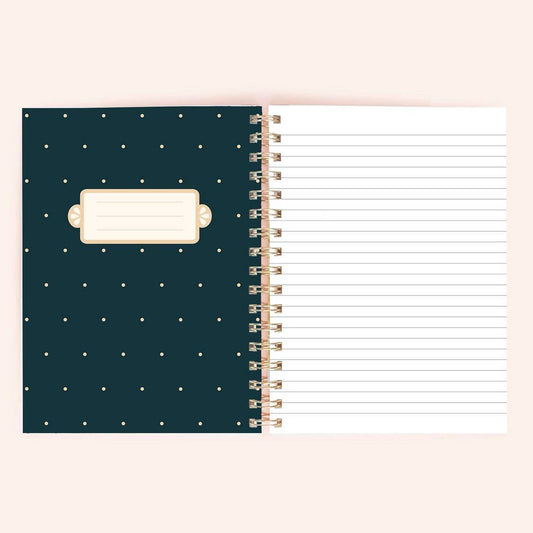 Cozy books spiral notebook | 150 lined pages