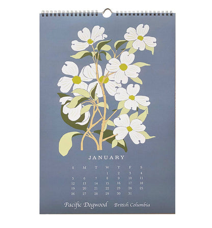 2025 Wall Calendar: Flowers of Canada's Provinces