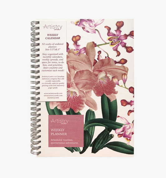 Orchid undated weekly planner