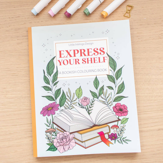 Express Your Shelf colouring book