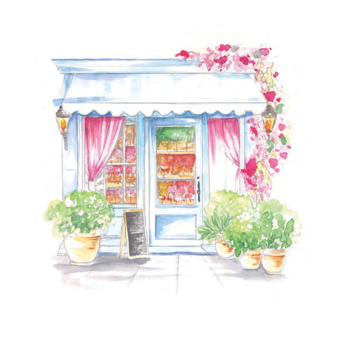 Cozy cafés watercolor workbook