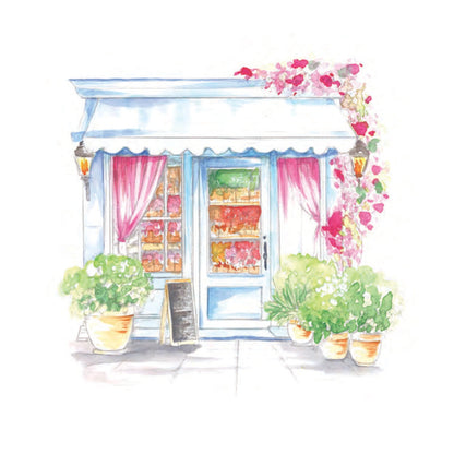 Cozy cafés watercolor workbook