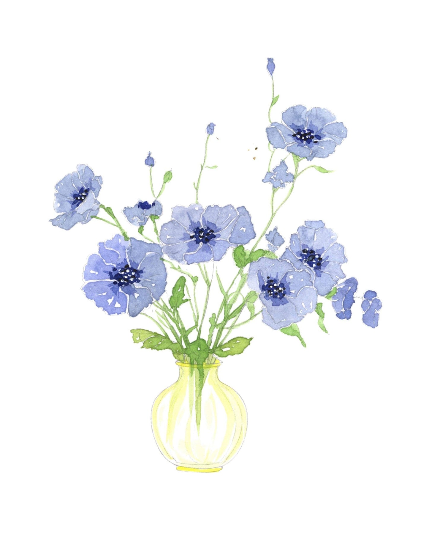 Bold flowers watercolour workbook