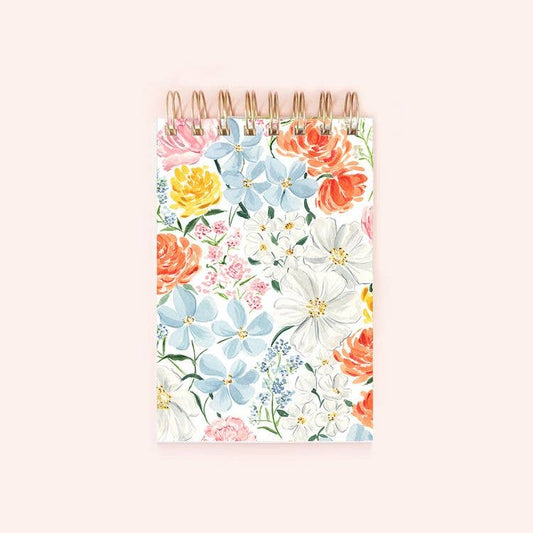 Spring blooms spiral notepad | 150 lined pages