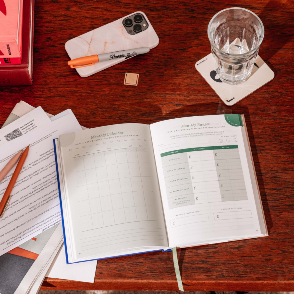 Guided finance planner, foiled A5 hardcover - shine (coming soon)