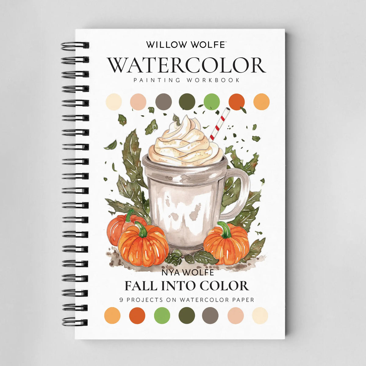 Fall into color watercolor workbook
