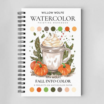 Fall into color watercolor workbook