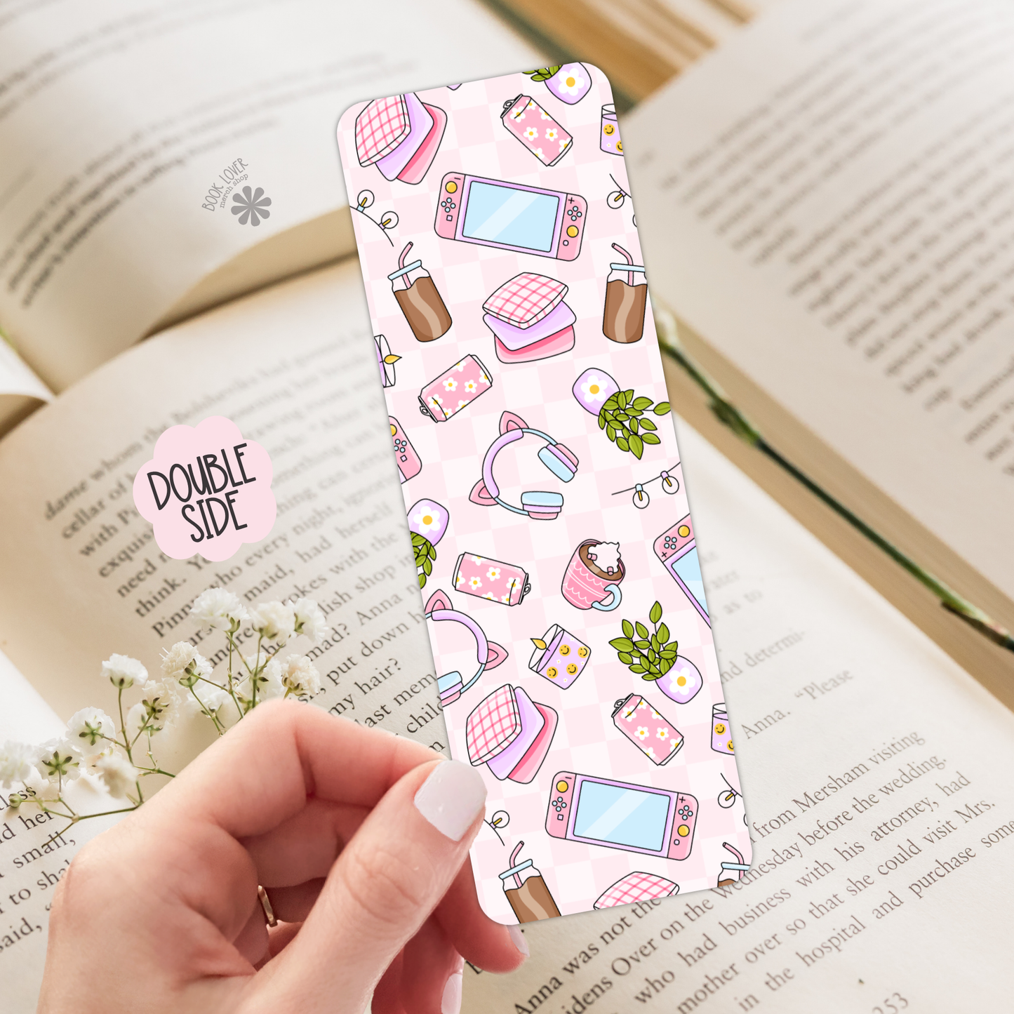 Cozy gamer bookmark