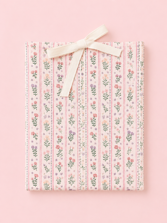 Vintage wallpaper blooms book sleeve