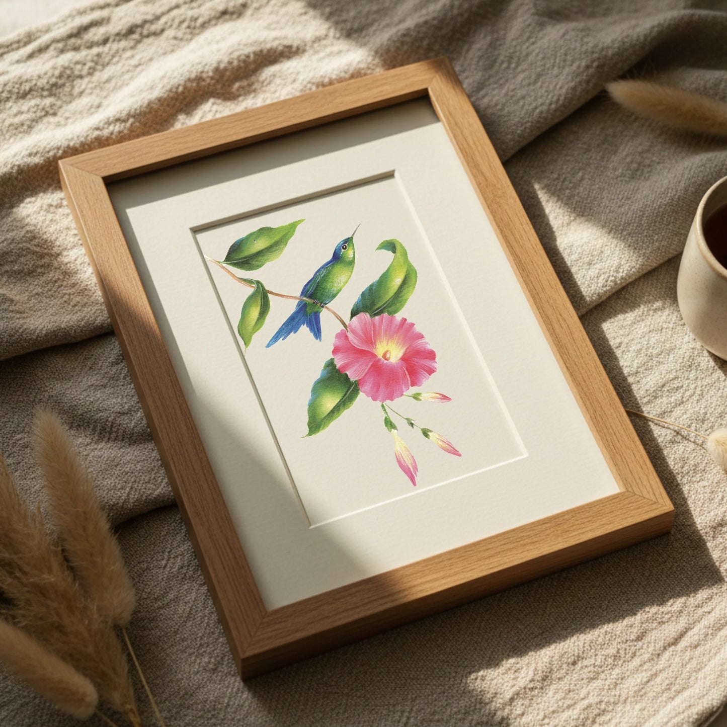 Vintage hummingbirds oil painting workbook (limited quantities)