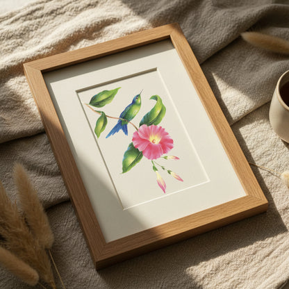 Vintage hummingbirds oil painting workbook (limited quantities)