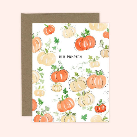 Hey pumpkin greeting card