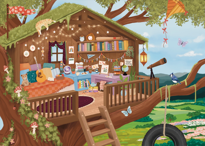 Treetop hideout | 250 piece puzzle | designed in Canada