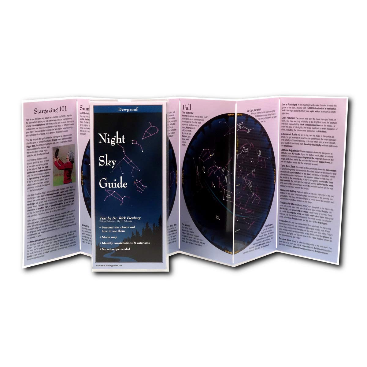 Night Sky Guide - Folding Guide by Rick Fienberg