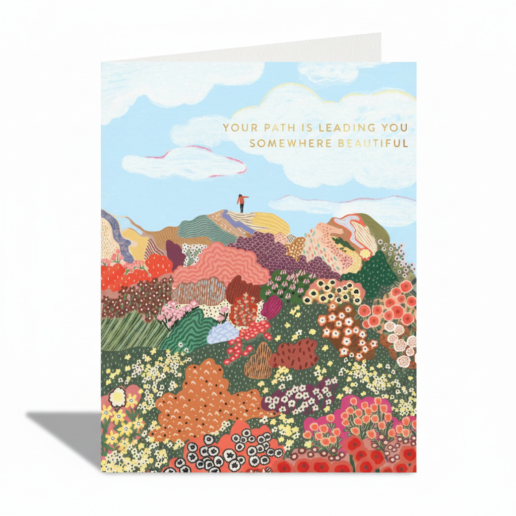 Somewhere beautiful greeting card
