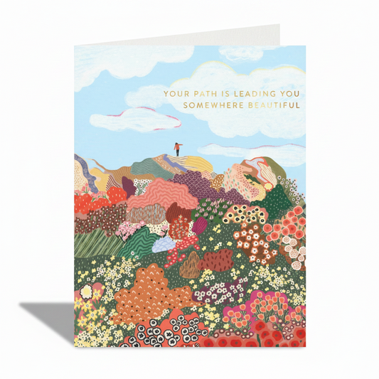 Somewhere beautiful greeting card