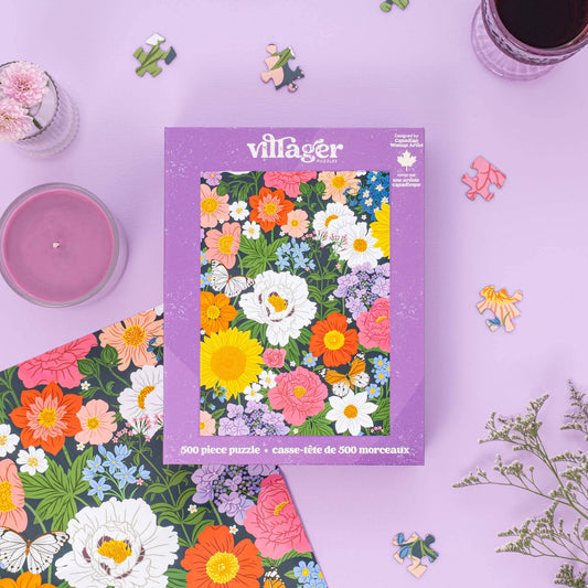 Midnight blooms | 500-piece puzzle | designed in Canada