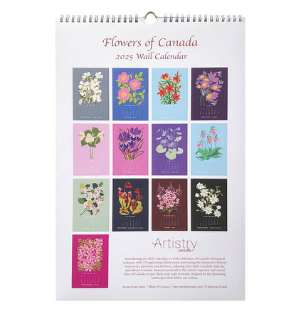 2025 Wall Calendar: Flowers of Canada's Provinces