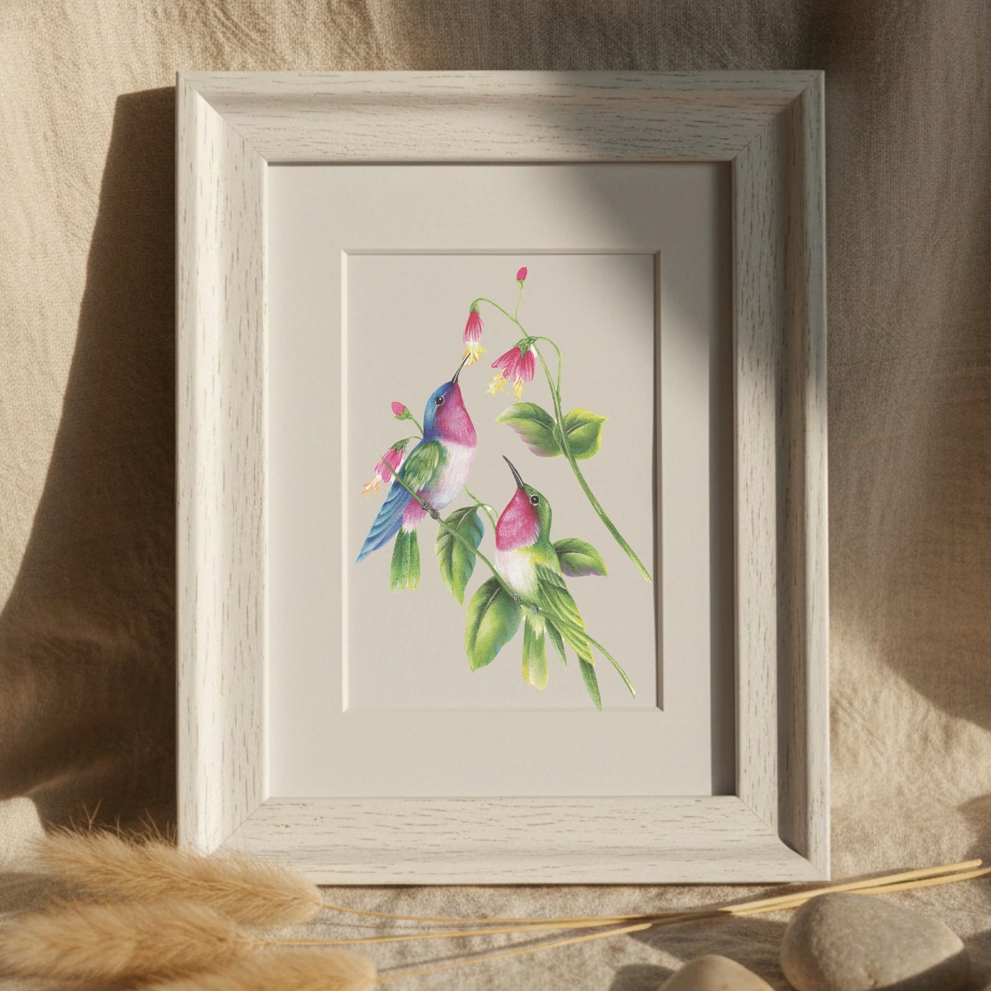 Vintage hummingbirds oil painting workbook (limited quantities)