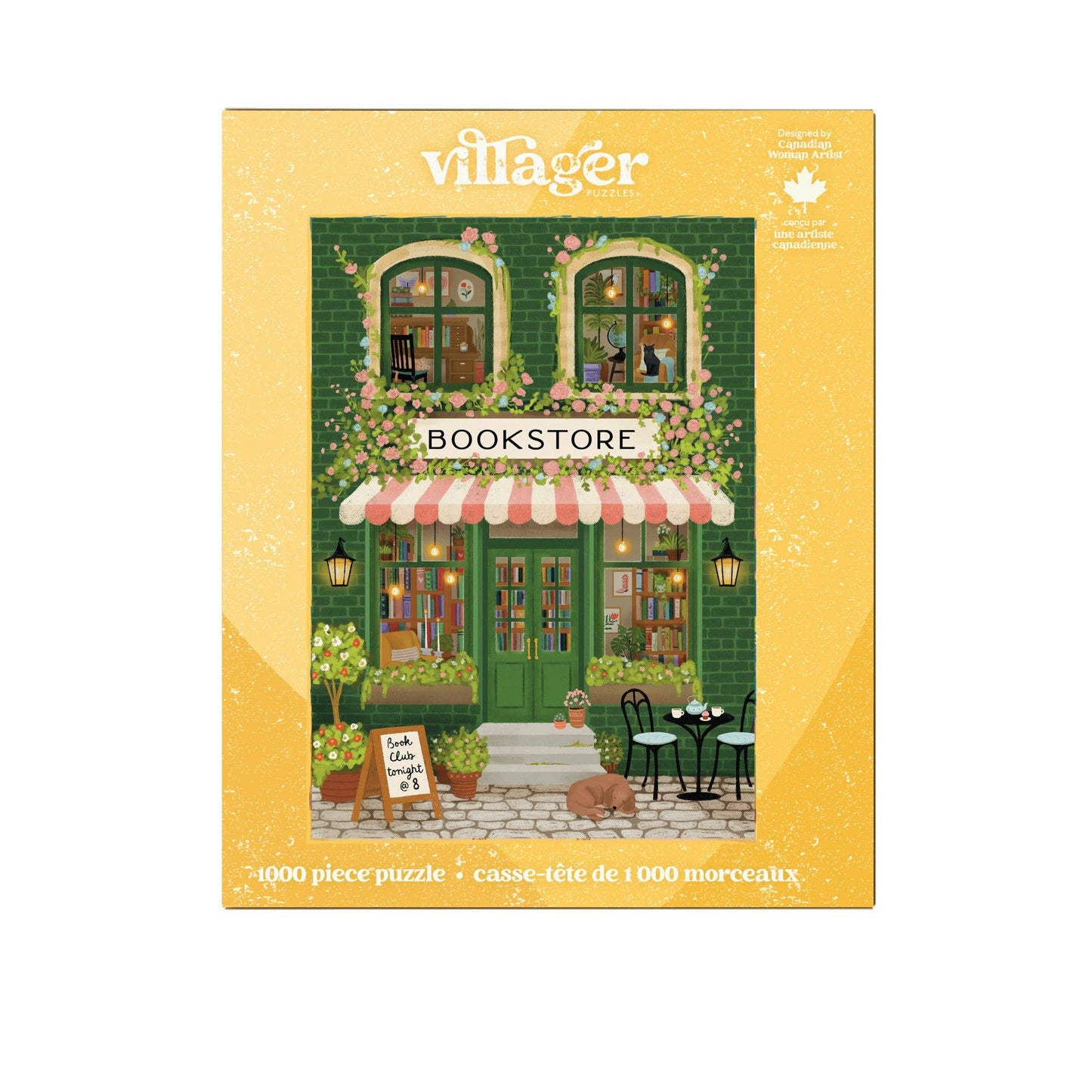 Emerald bookstore | 1000-piece puzzle | designed in Canada