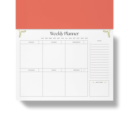 Weekly desk planner, undated -  folklore birds (coming soon)