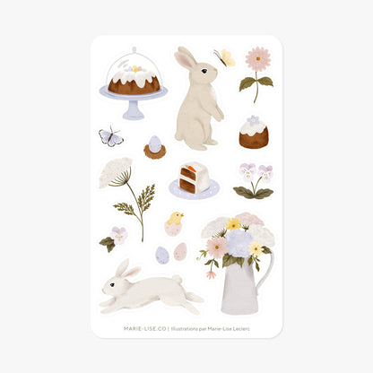 Springtime delights sticker sheet