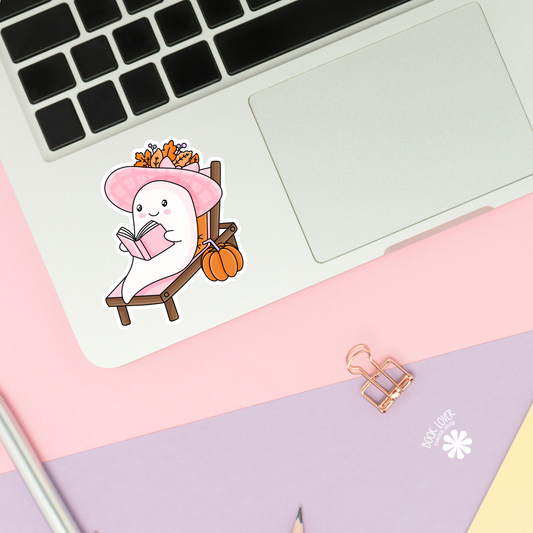 Ghost reading sticker