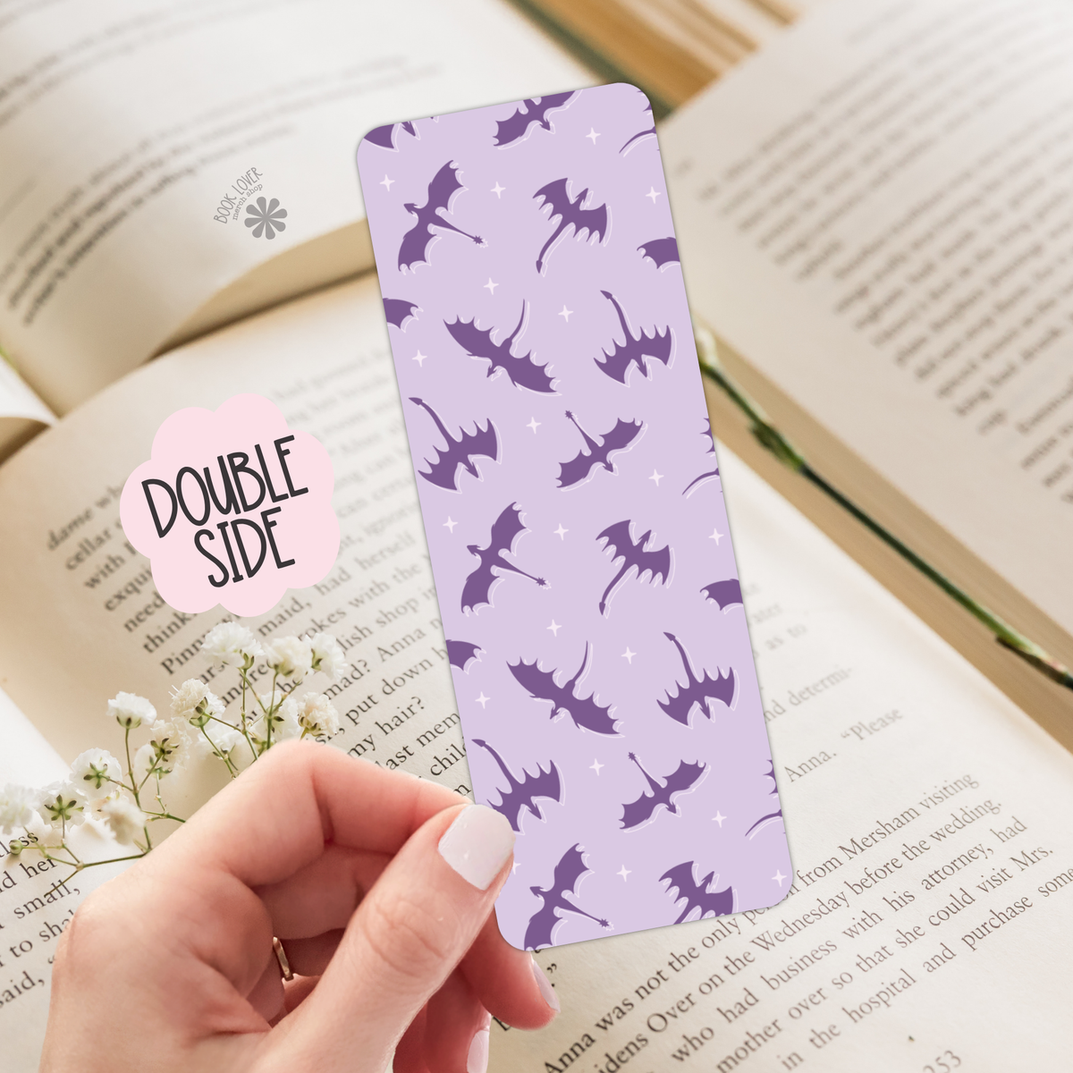 Dragon romantasy bookmark