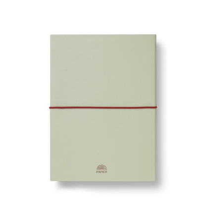 Lined notebook, A5 PU softcover - moss & ink (coming soon)