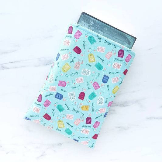 Tea bags padded book sleeve