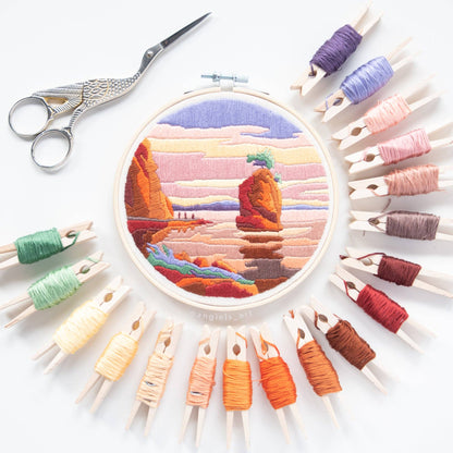 Pacific sunset DIY embroidery kit