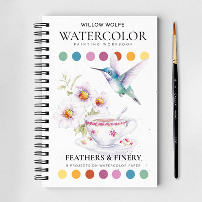 Feathers & finery watercolour workbook
