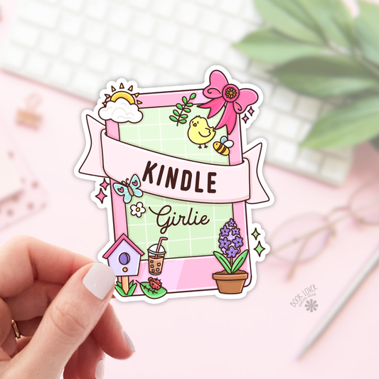 Spring kindle girlie sticker