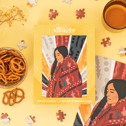Matriarch blanket | 500-piece puzzle | designed in Canada