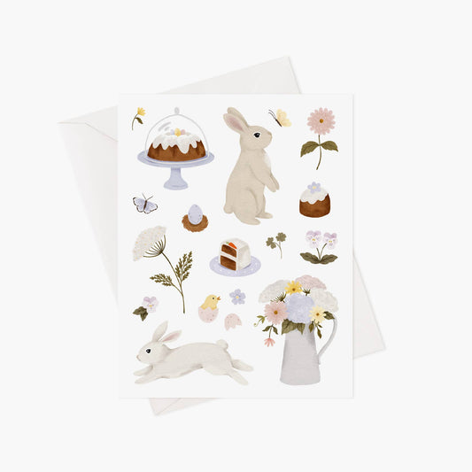 Spring delights greeting card